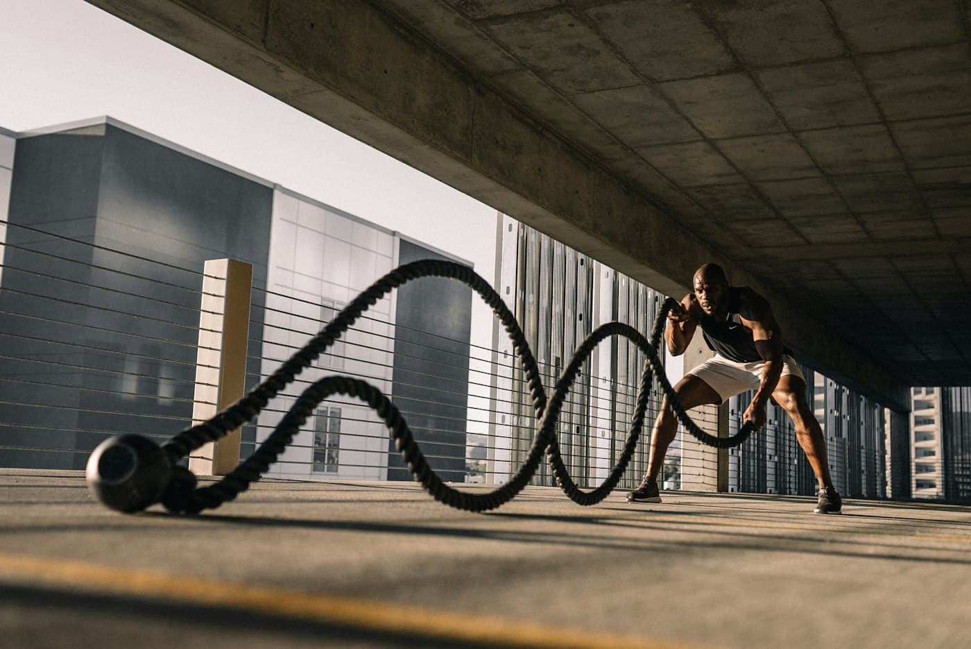 Battle ropes workout